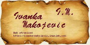 Ivanka Makojević vizit kartica